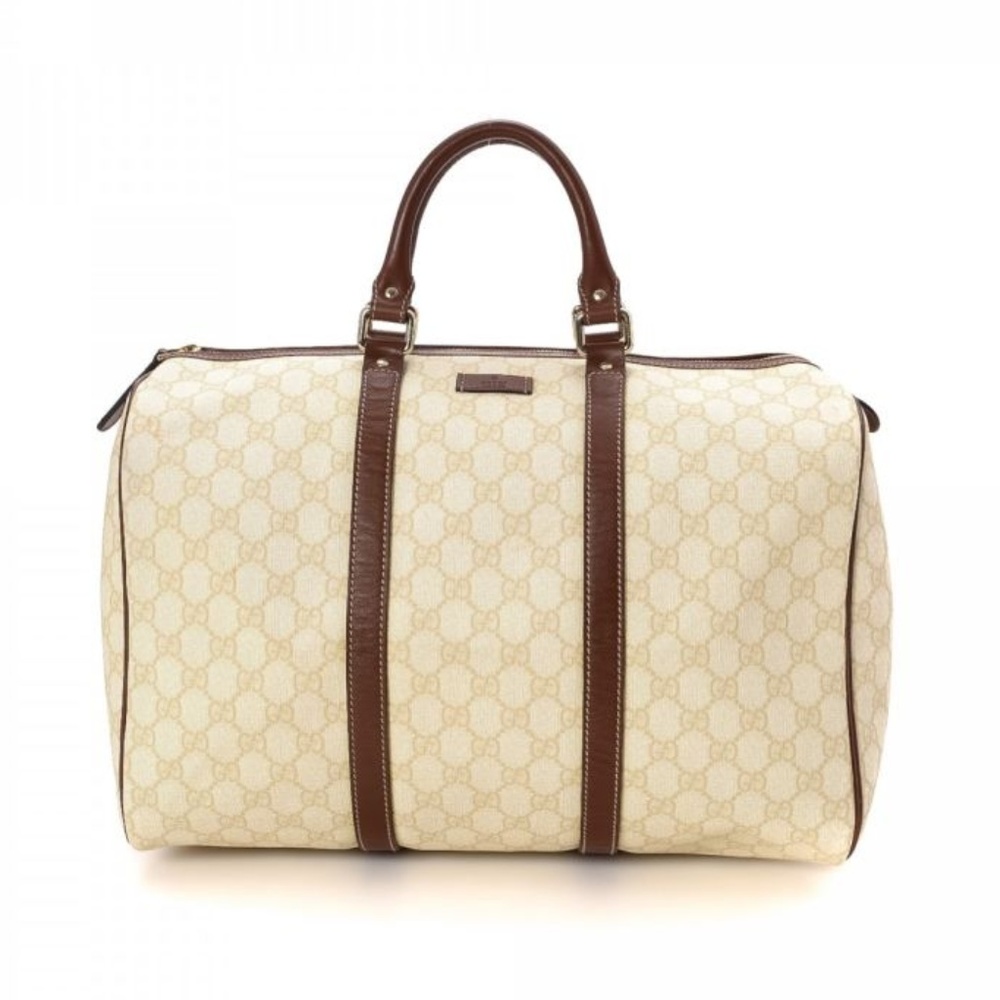 Gucci Joy GG Supreme Honey Beige Boston Bowler Bag